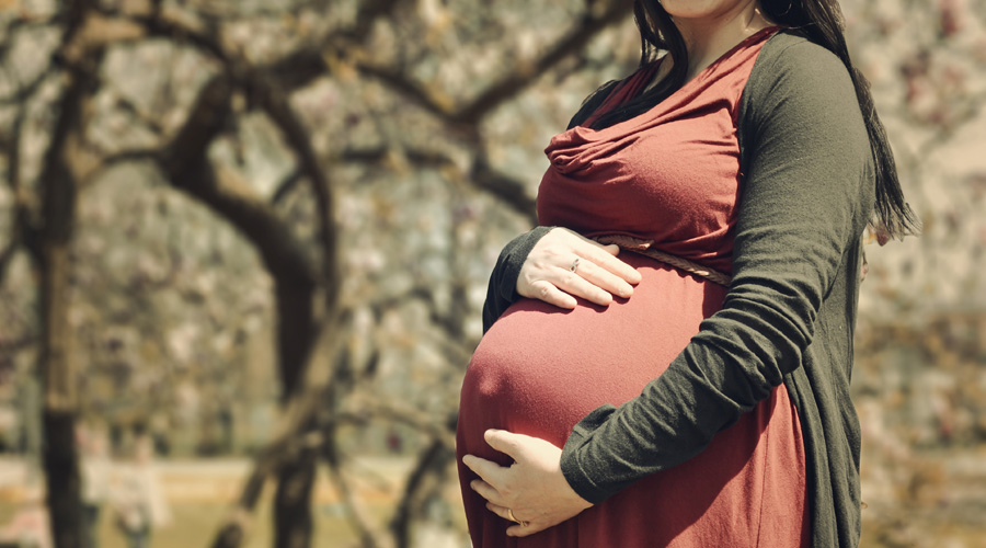 femme enceinte automne