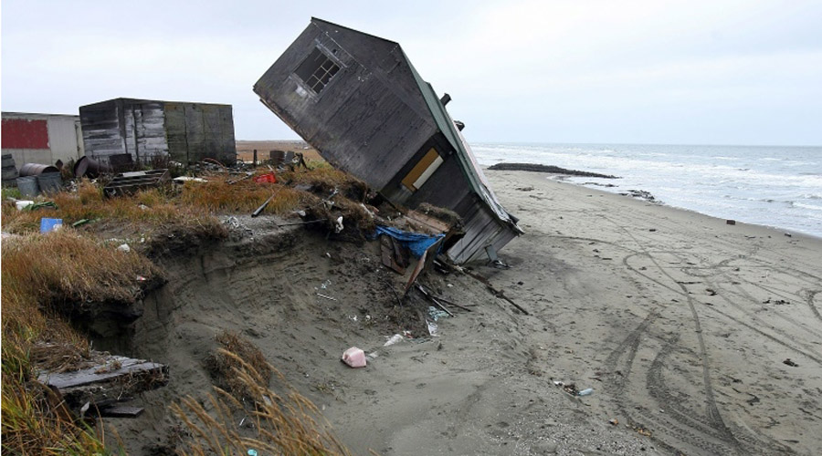 plage inondation